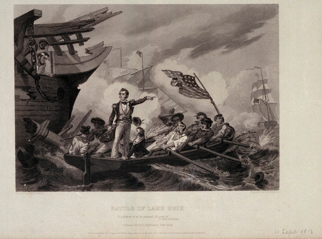 Detail of Battle of Lake Erie by George William H. Powell