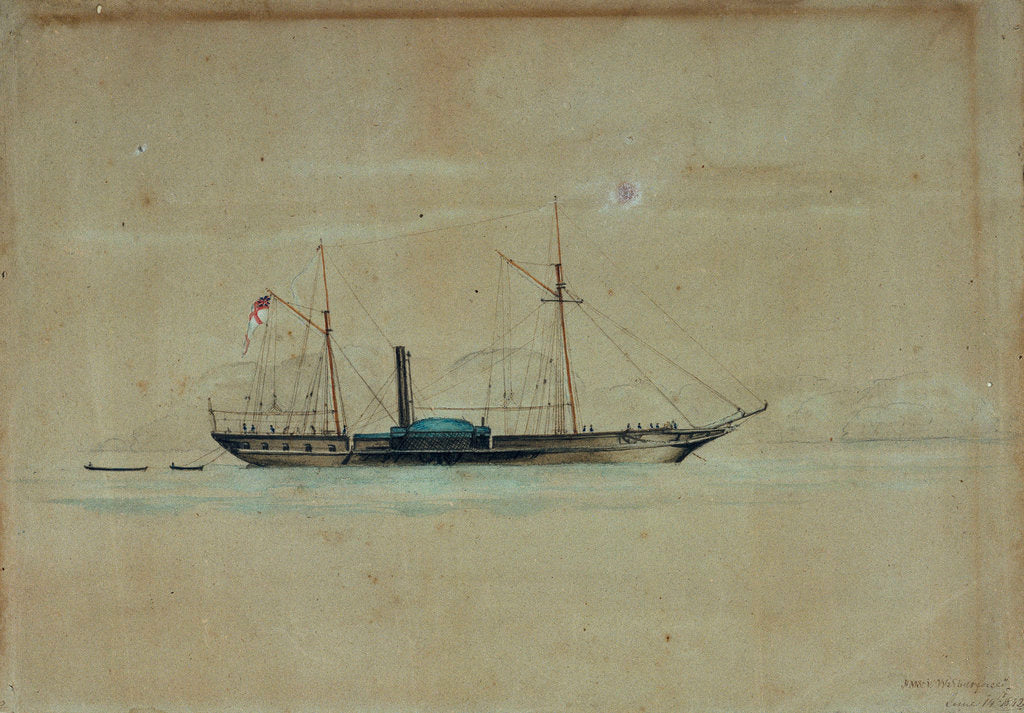 Detail of HMS 'Wilberforce', 14 June 1842 by W.H. Webb