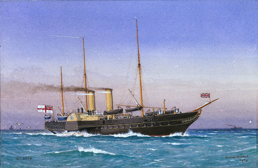 Detail of Royal yacht 'Osborne' (1870) by W. Fred Mitchell