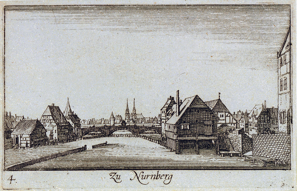 Detail of Nuremberg by Wenceslaus Hollar