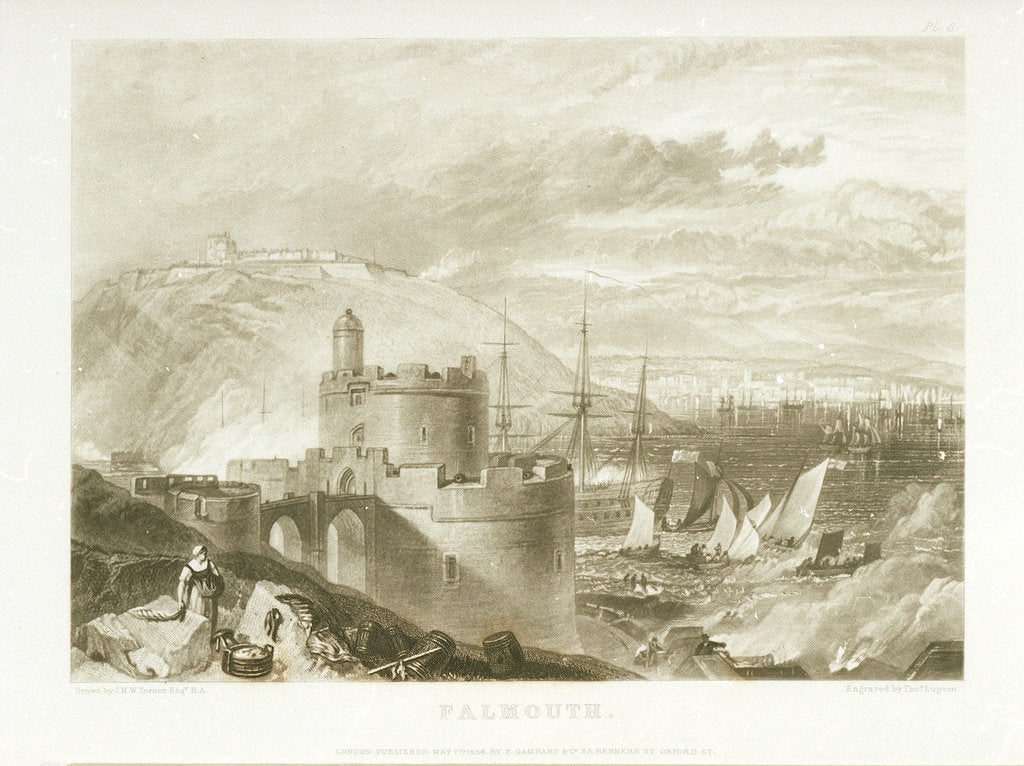 Detail of Falmouth by Joseph Mallord William Turner