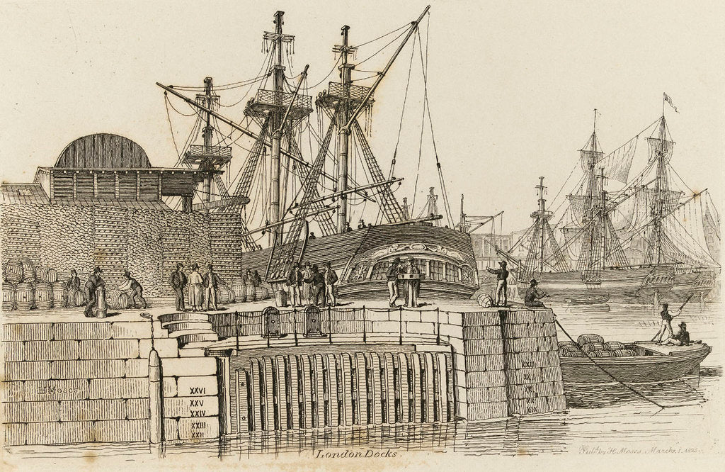 Detail of London Docks by Chatfield & Coleman