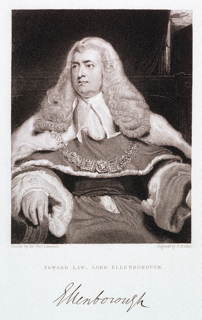 Detail of Edward Law, Lord Ellenborough by Thomas Lawrence