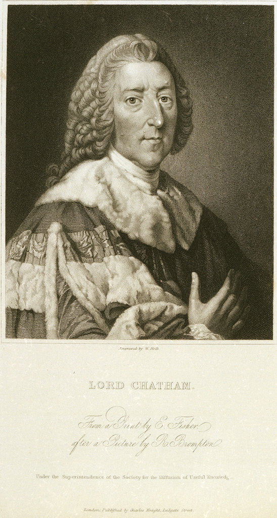 Detail of Lord Chatham by Richard Brompton
