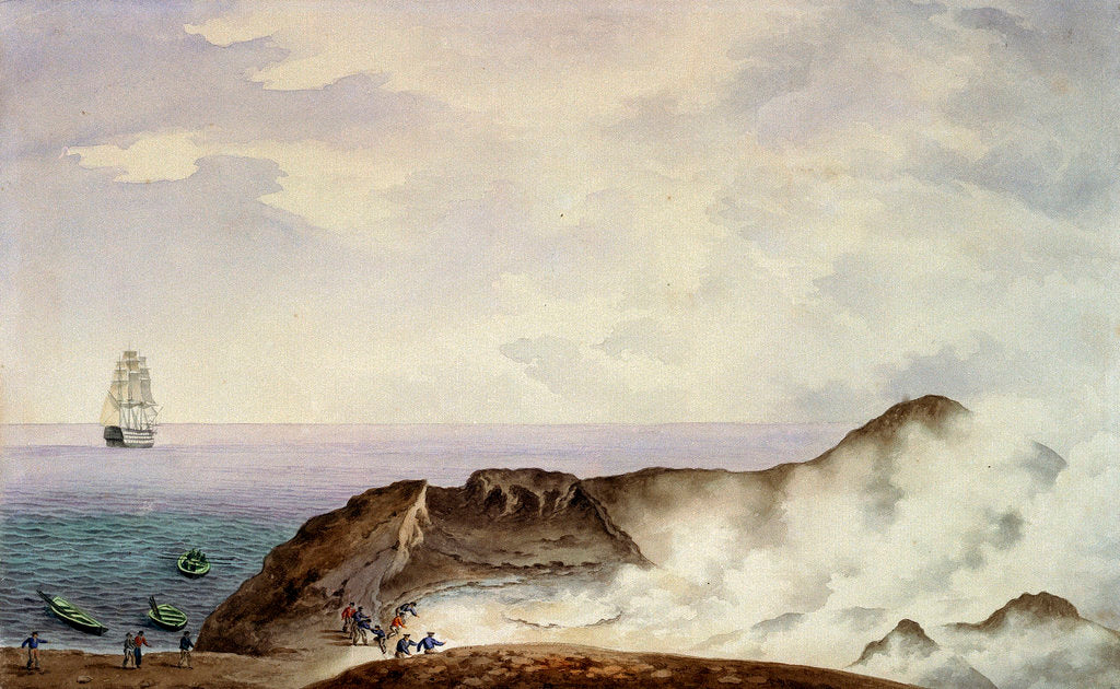 Detail of Graham Island, Sicily by British School
