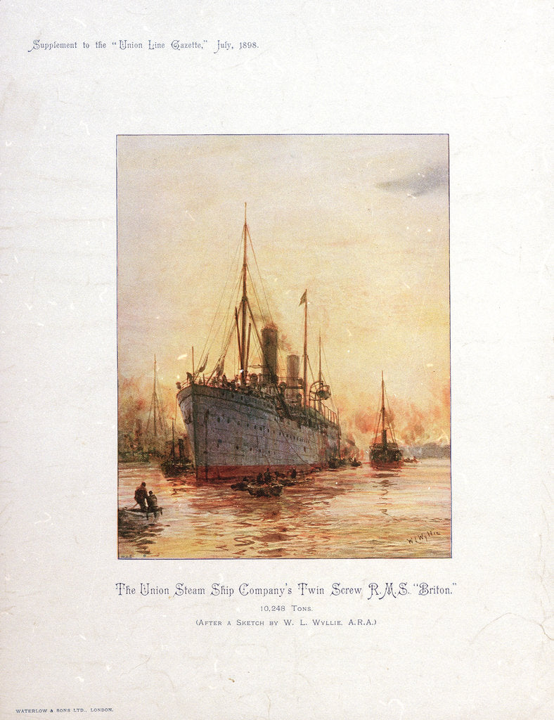 Detail of RMS 'Briton' by William Lionel Wyllie