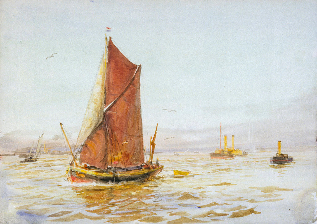 Detail of Barge by William Lionel Wyllie