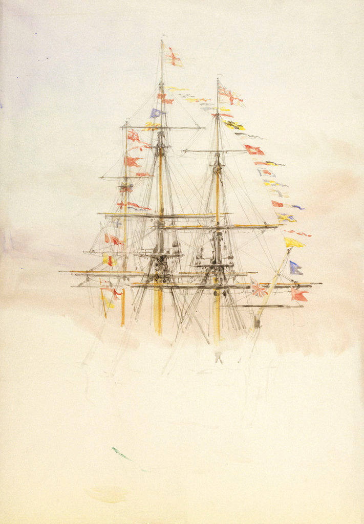 Detail of Masts of HMS 'Victory' by William Lionel Wyllie