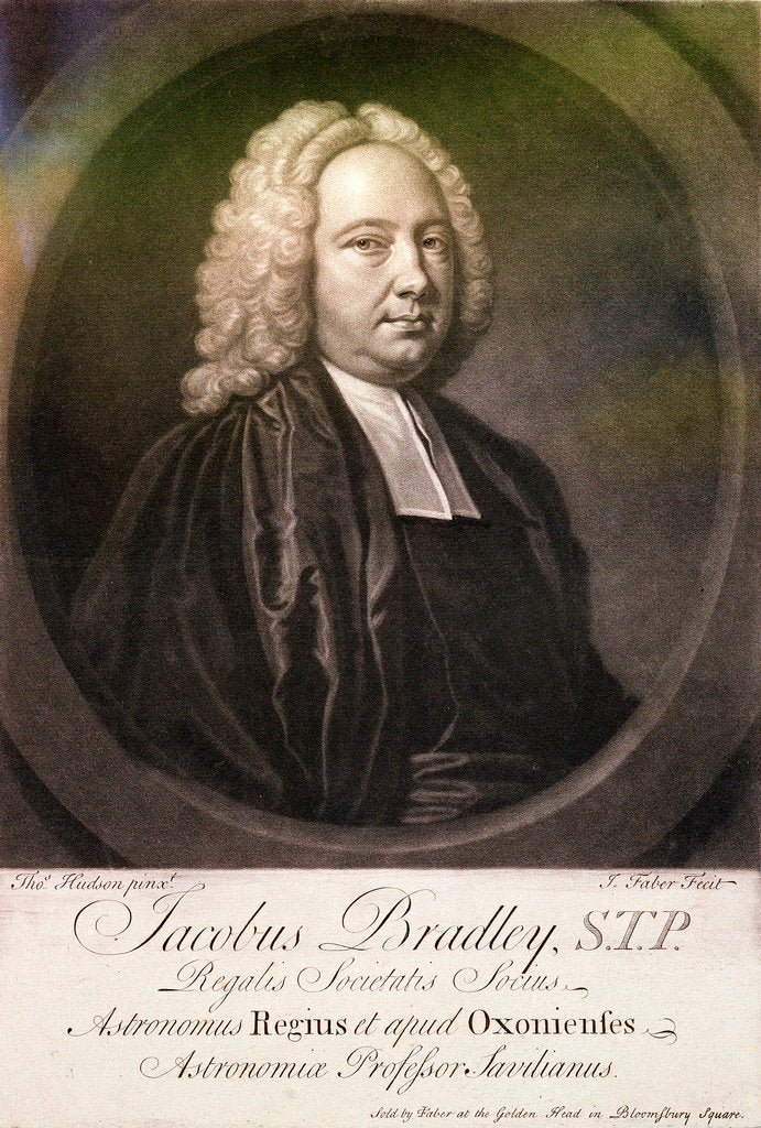 Detail of James Bradley, Astronomer Royal (circa 1692-1762) by Thomas Hudson