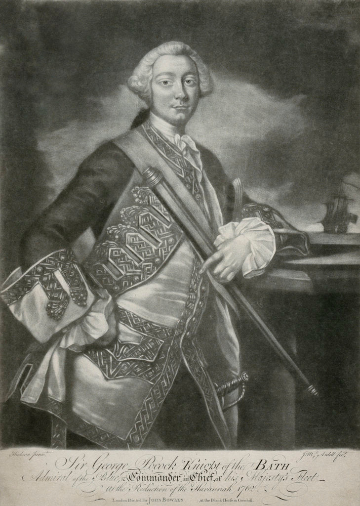 Detail of Sir George Pockock by Thomas Hudson
