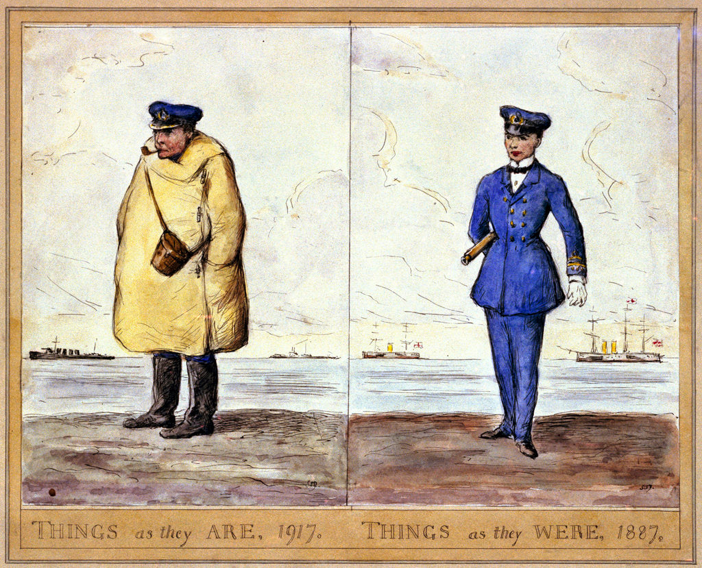 Detail of Things as they are, 1917. Things as they were, 1887 by unknown