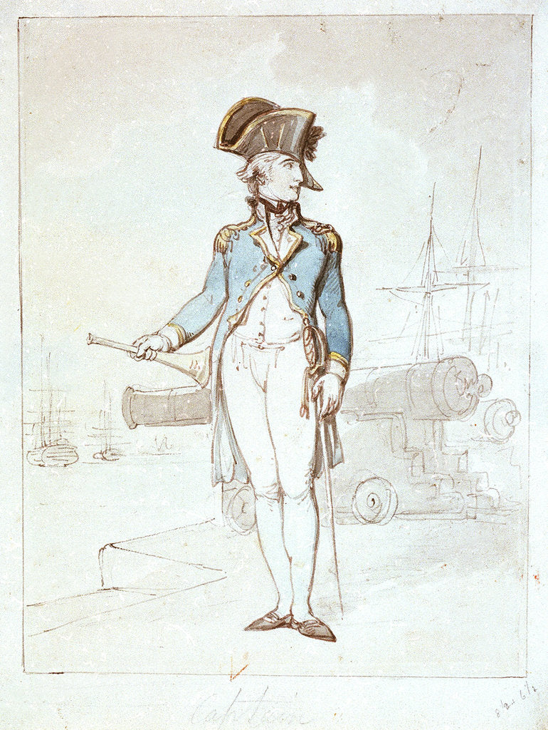 Detail of Captain by Thomas Rowlandson