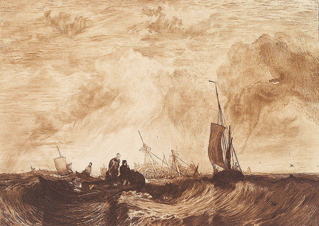 Detail of Entrance of the Meuse H175 by Joseph Mallord William Turner
