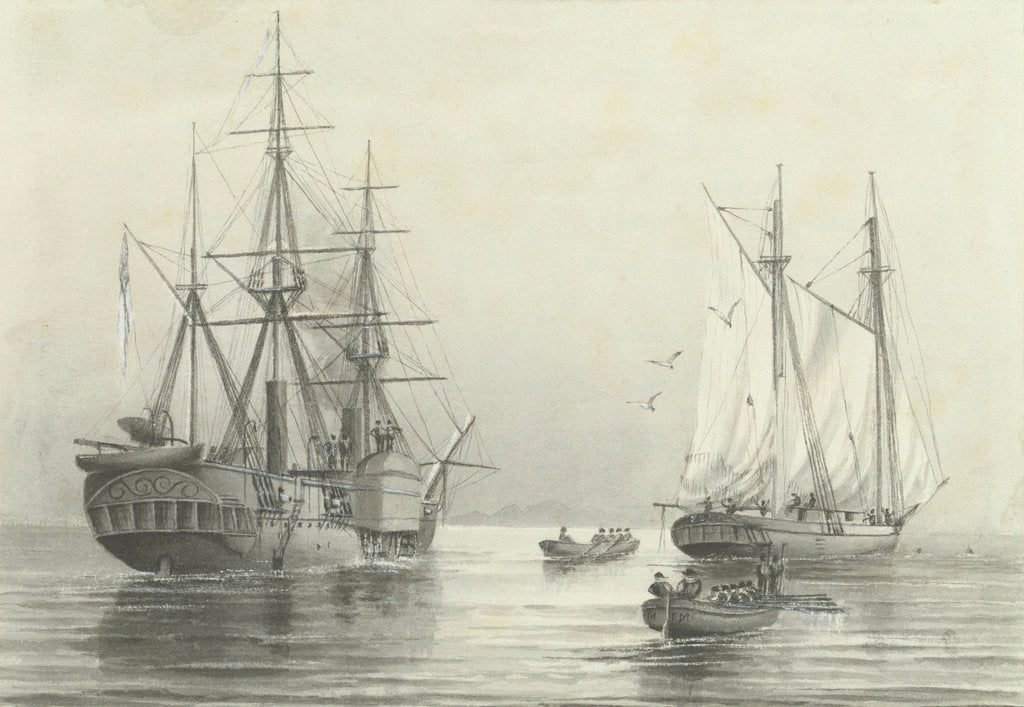 Detail of HMS 'Basilisk' by M.F. M.