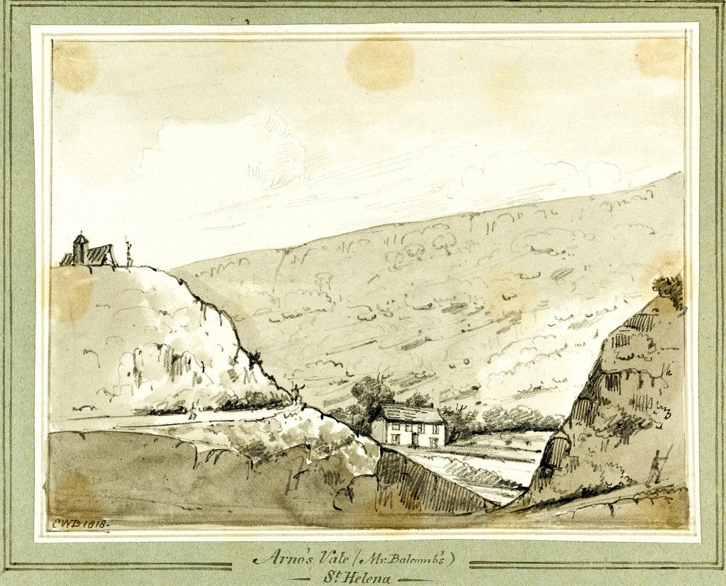 Detail of Arno's Vale (Mr Balcomb's) St Helena by C. W. Browne