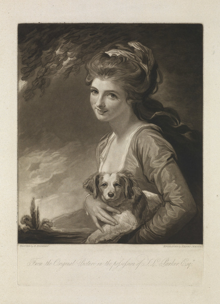 Detail of Lady Emma Hamilton by George Romney