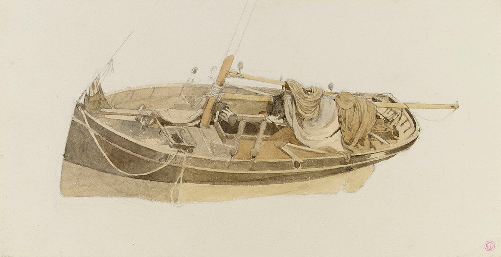 Detail of Study of an oyster dredger by Edward Duncan