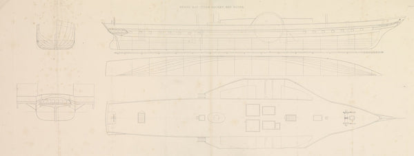 Herne Bay Steam Packet, Red Rover (plan & section)