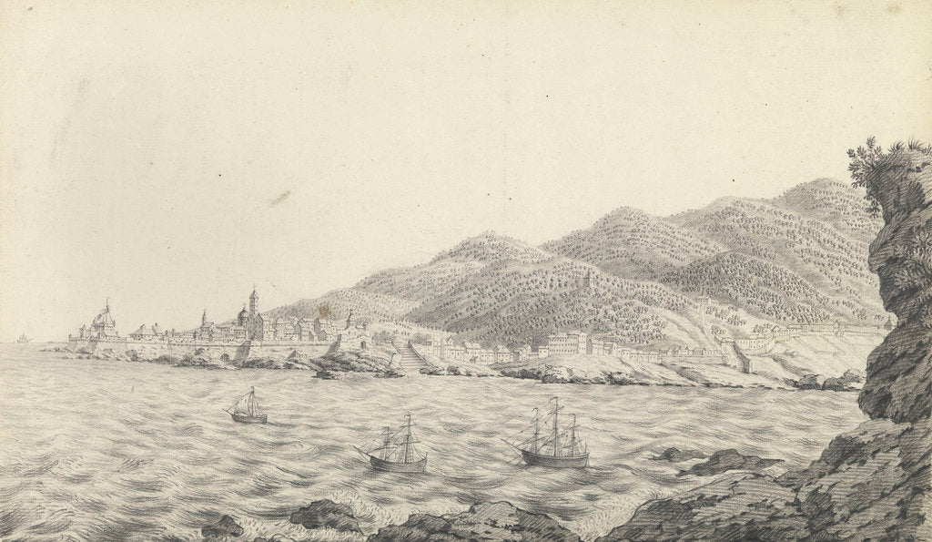 Detail of View of Bastia, Corsica by unknown