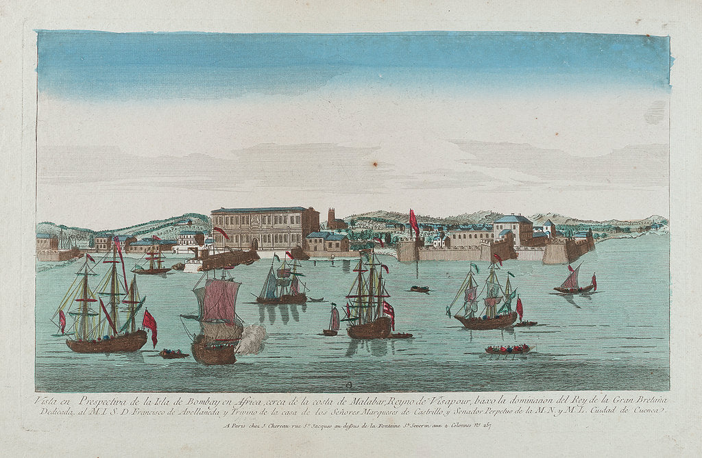 Detail of View of Bombay by J. Chereau