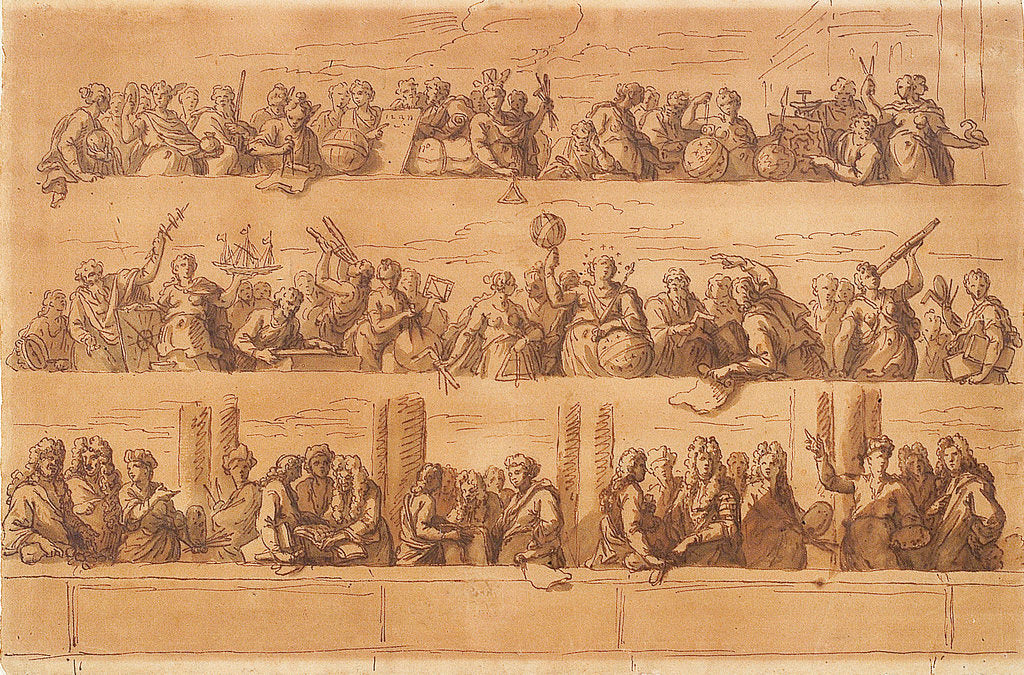 Detail of Designs for the ends of the ceiling of the Painted Hall by James Thornhill