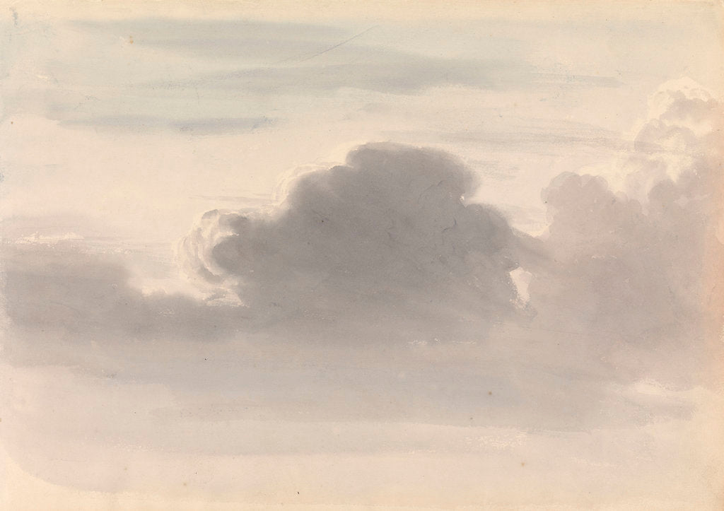 Detail of Study of dark clouds by John Christian Schetky