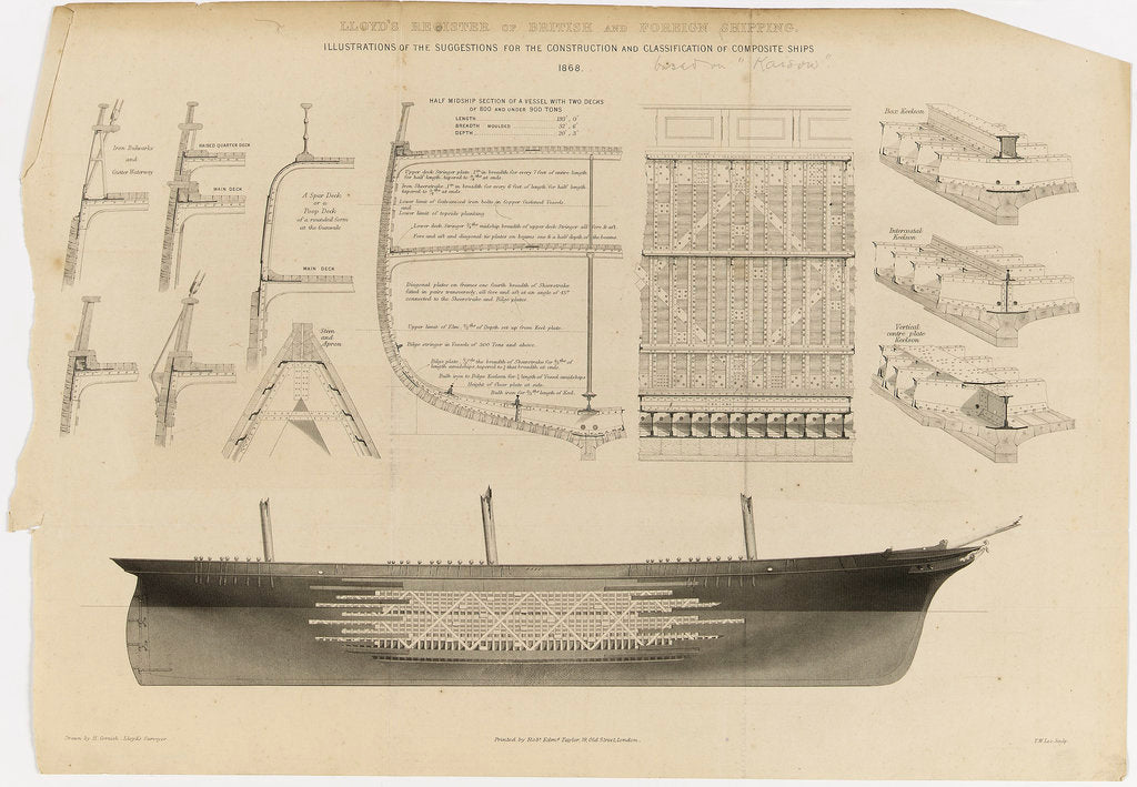 Detail of Lloyd's register of British and foreign shipping by H. Cornish