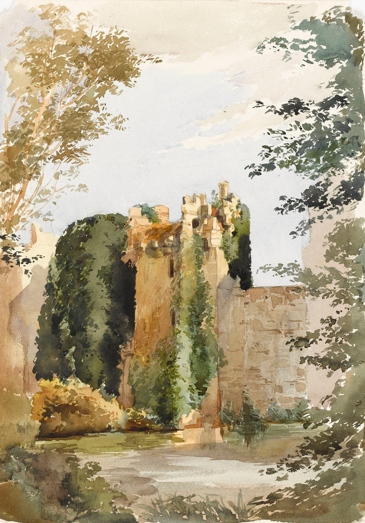 Detail of Bodiam Castle by Margaret Louisa Herschel