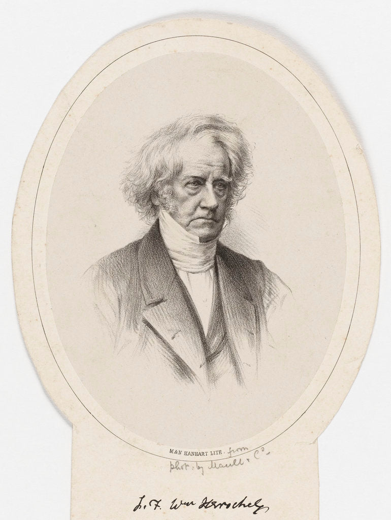 Detail of Sir John Frederick William Herschel (1792-1871) by M. & N. Hanhart