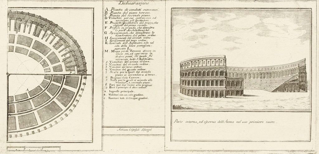 Detail of Design for an arena by Adriano Cristofoli