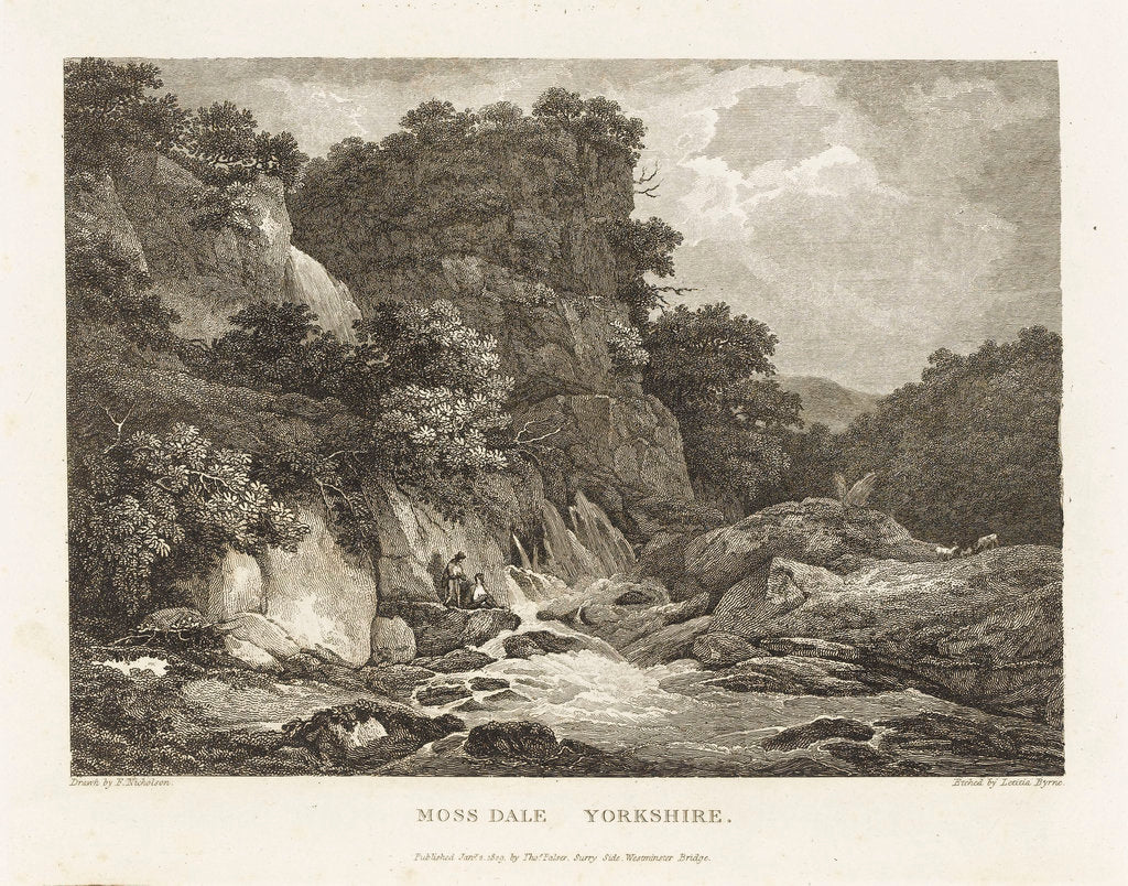 Detail of Moss Dale, Yorkshire by Francis Nicholson