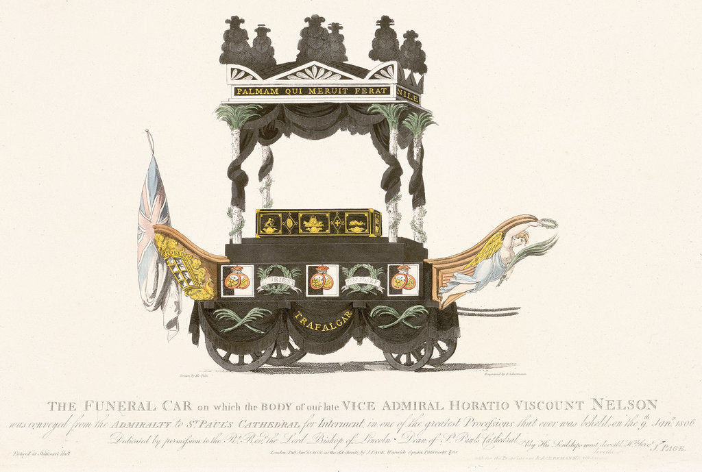 Detail of Nelson's funeral car by Mcquin