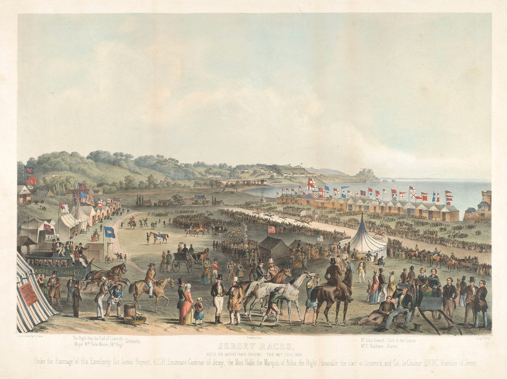 Detail of Jersey Races held on Gorey Race Ground the 25 July 1849 by P.J. Ouless