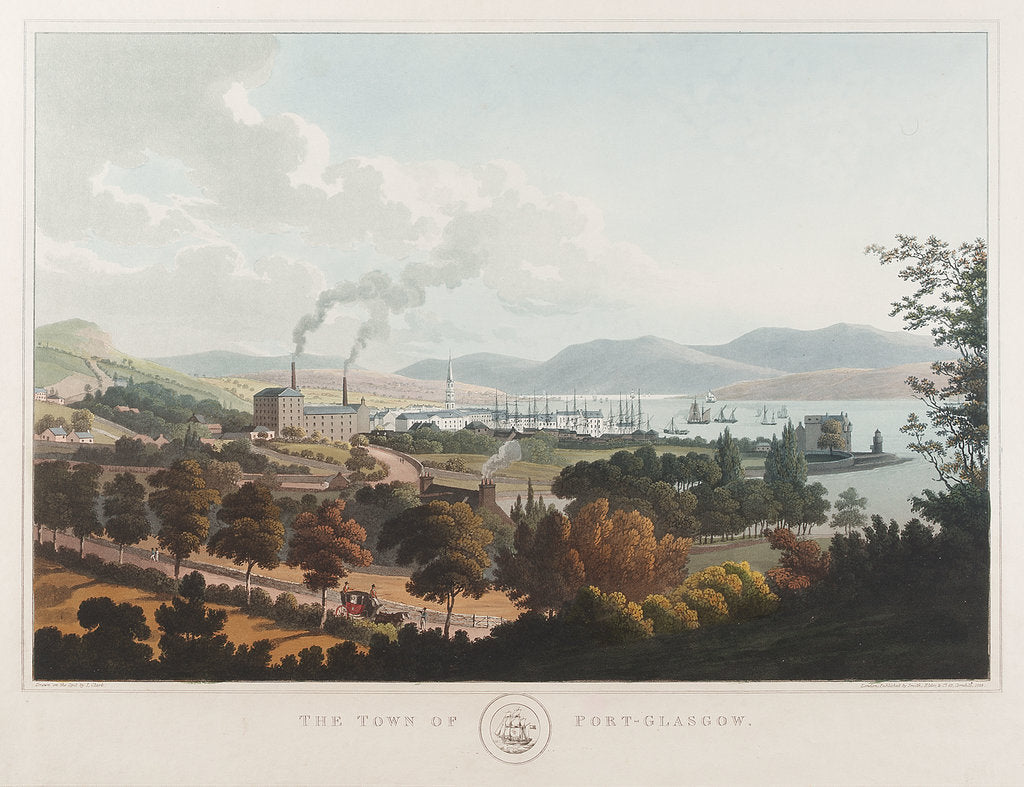 Detail of The town of Port Glasgow by I. Clark