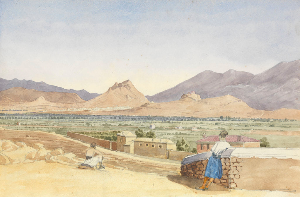 Detail of The Plain of Athens, October 1852 by George Pechell Mends