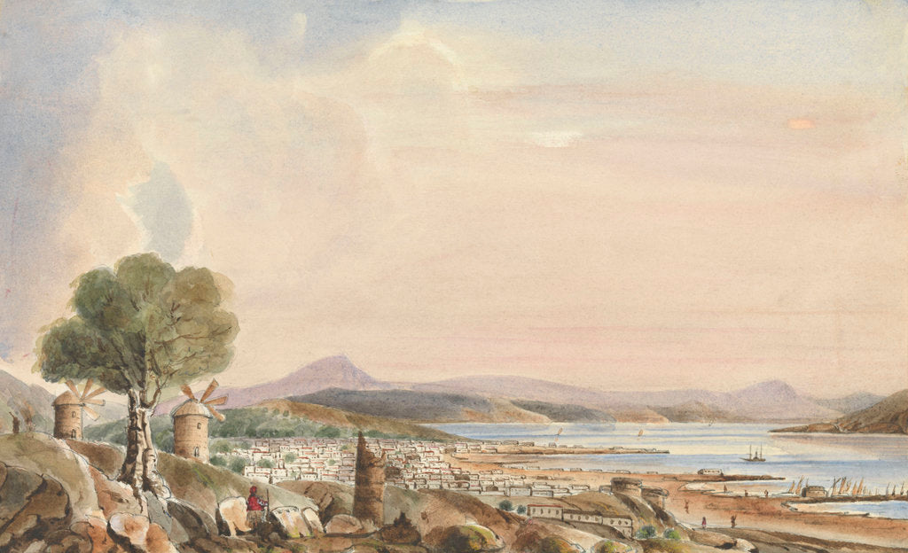 Detail of Egina, 1846 (Aegina, Greece) by Harry Edmund Edgell
