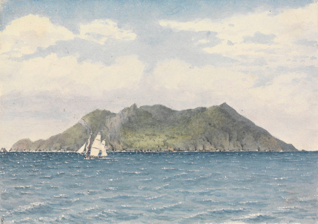Detail of Pitcairn's Island, Augt 12th 1849 by Edward Gennys Fanshawe