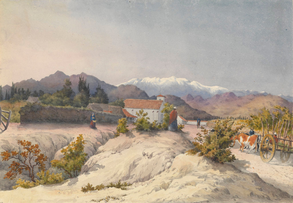 Detail of Callina [Colina], 15 miles north of Santiago, Jany 13th 1851 [Chile] by Edward Gennys Fanshawe