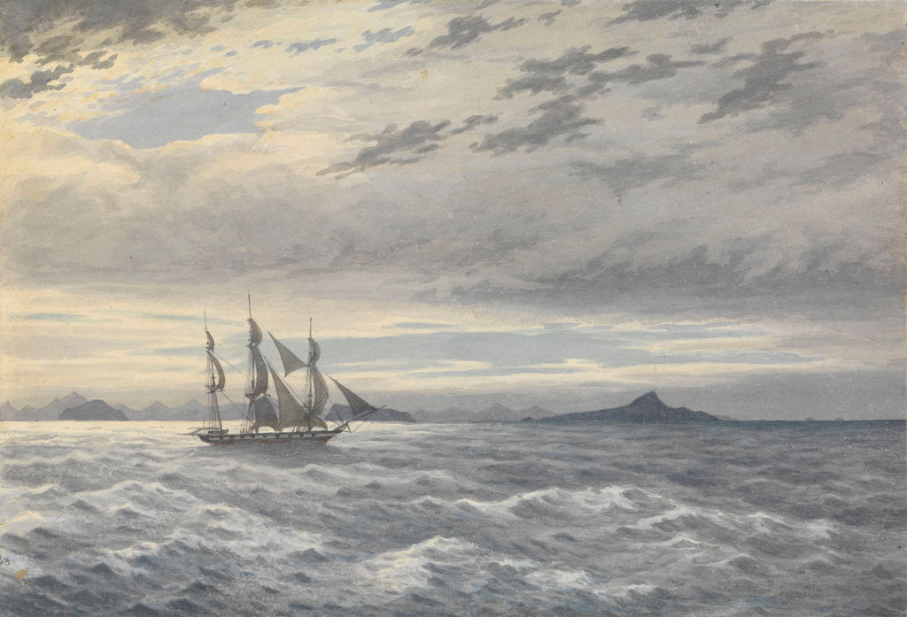 Detail of HMS 'Daphne' off Cape Horn, 28 May 1852 by Edward Gennys Fanshawe