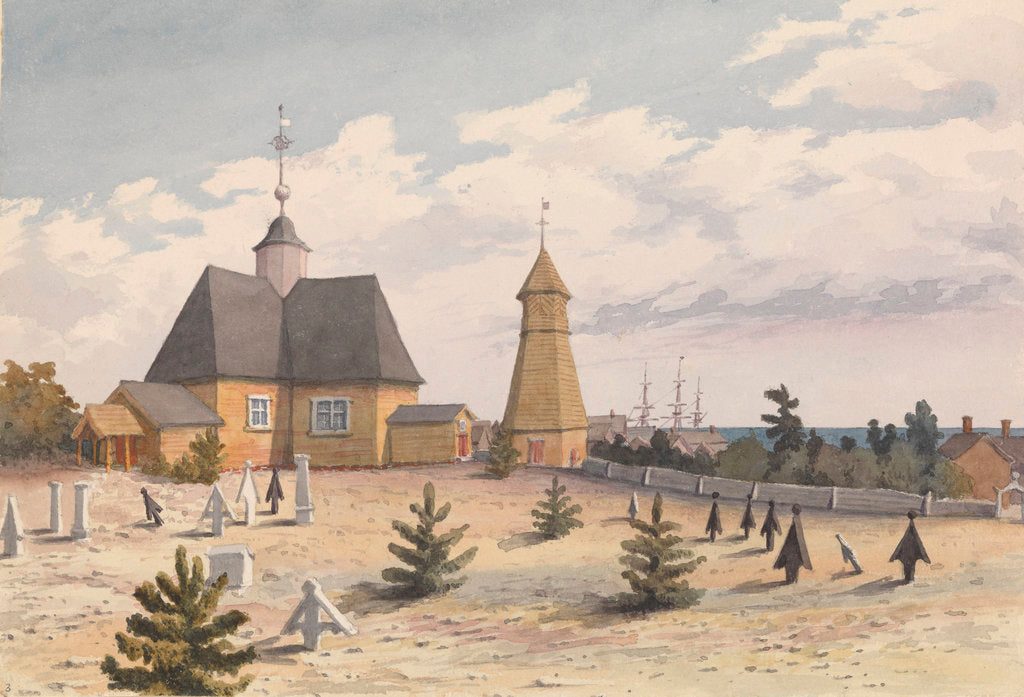 Detail of Church and Belfry at Hogland, Augt 24th 1855 [Finland] by Edward Gennys Fanshawe