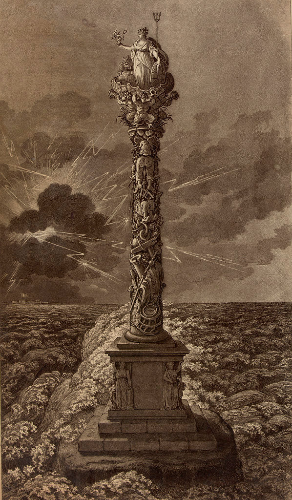 Detail of Design for a naval column by James Gillray