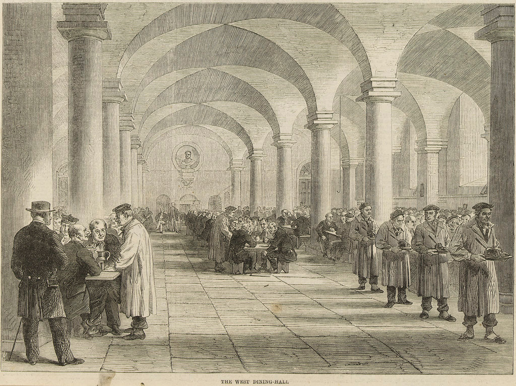 Detail of The West Dining-Hall, Greenwich Hospital by M. Jackson