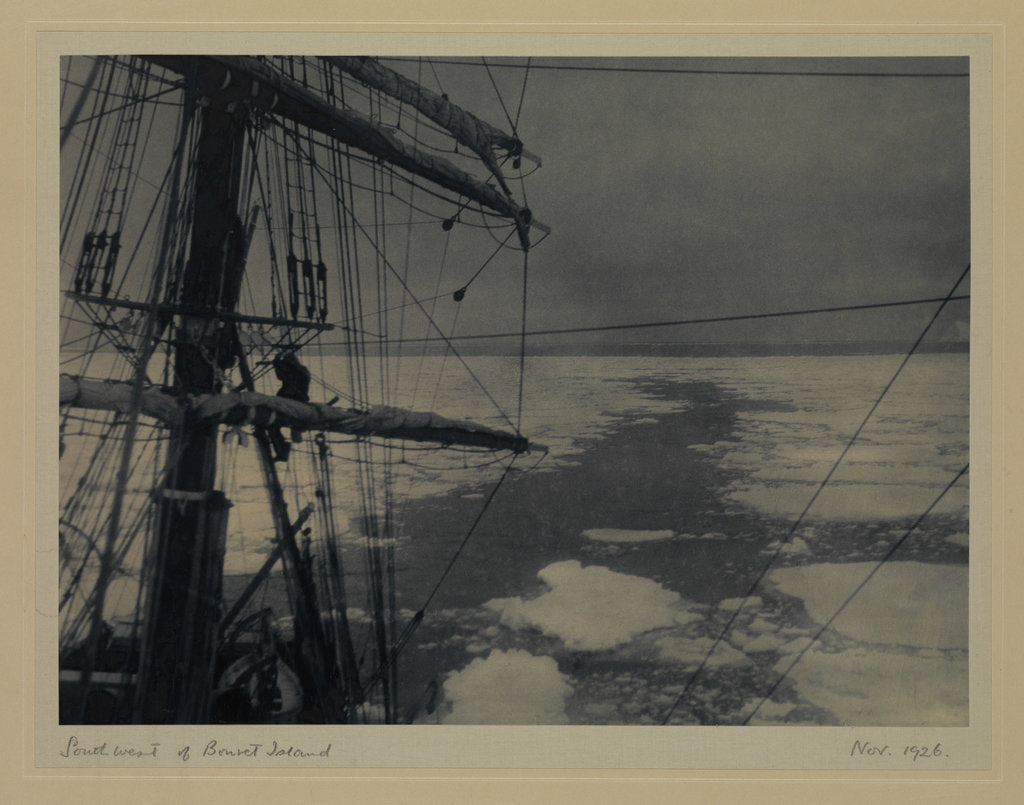 Detail of South West of Bouvet Island, Nov 1926 by Sir Alister Hardy (photographer)