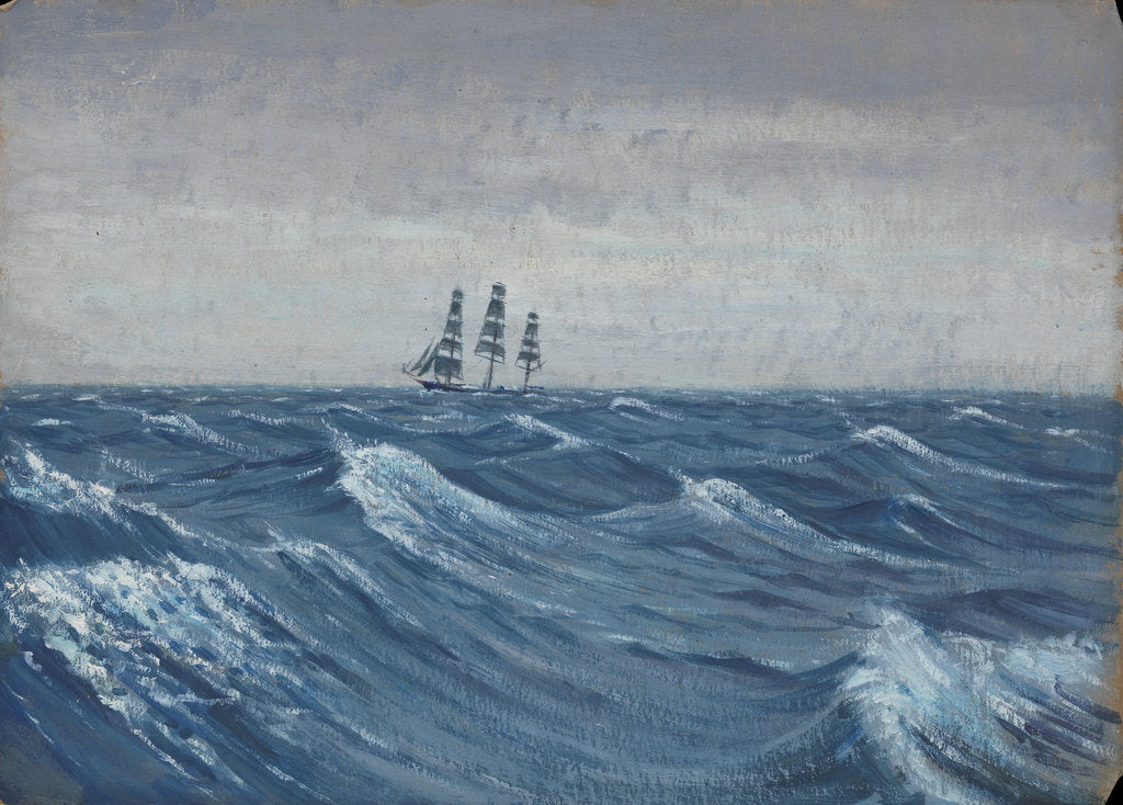 Detail of A sailing ship by John Everett