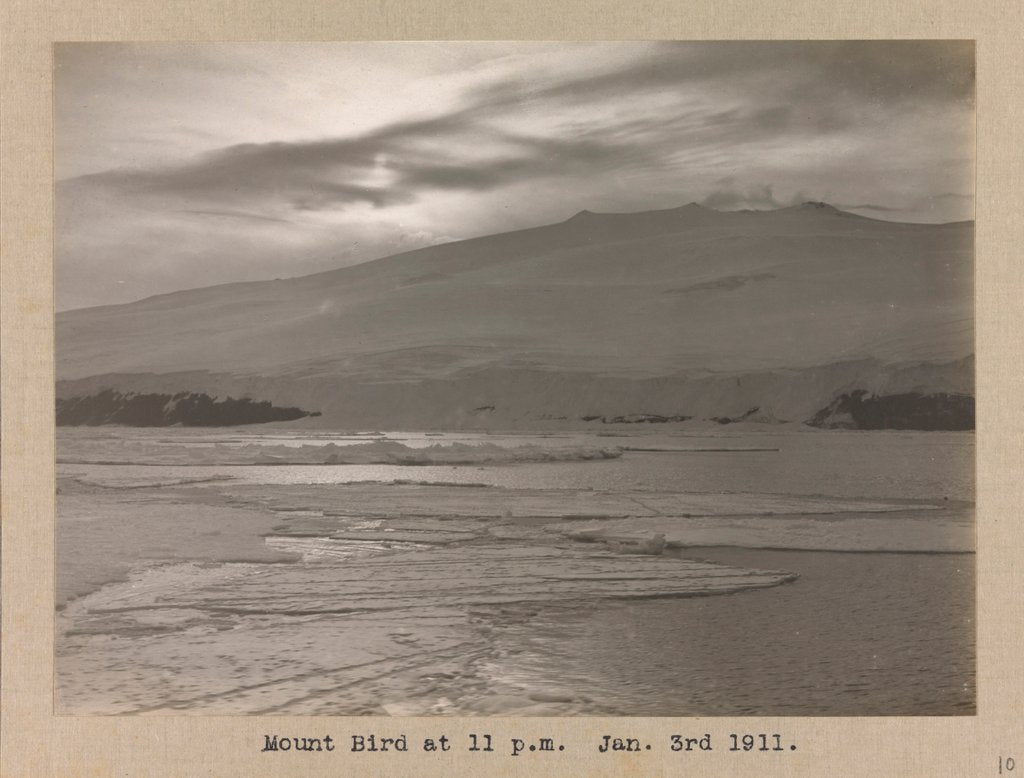 Detail of Mount Bird taken from Terra Nova (1884) by Herbert George Ponting