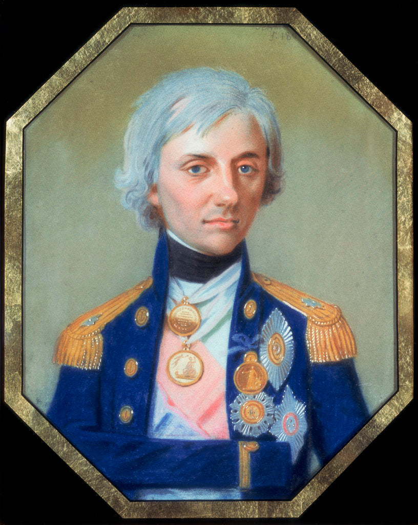 Detail of Horatio Nelson (1758-1805) by Johann Heinrich Schmidt