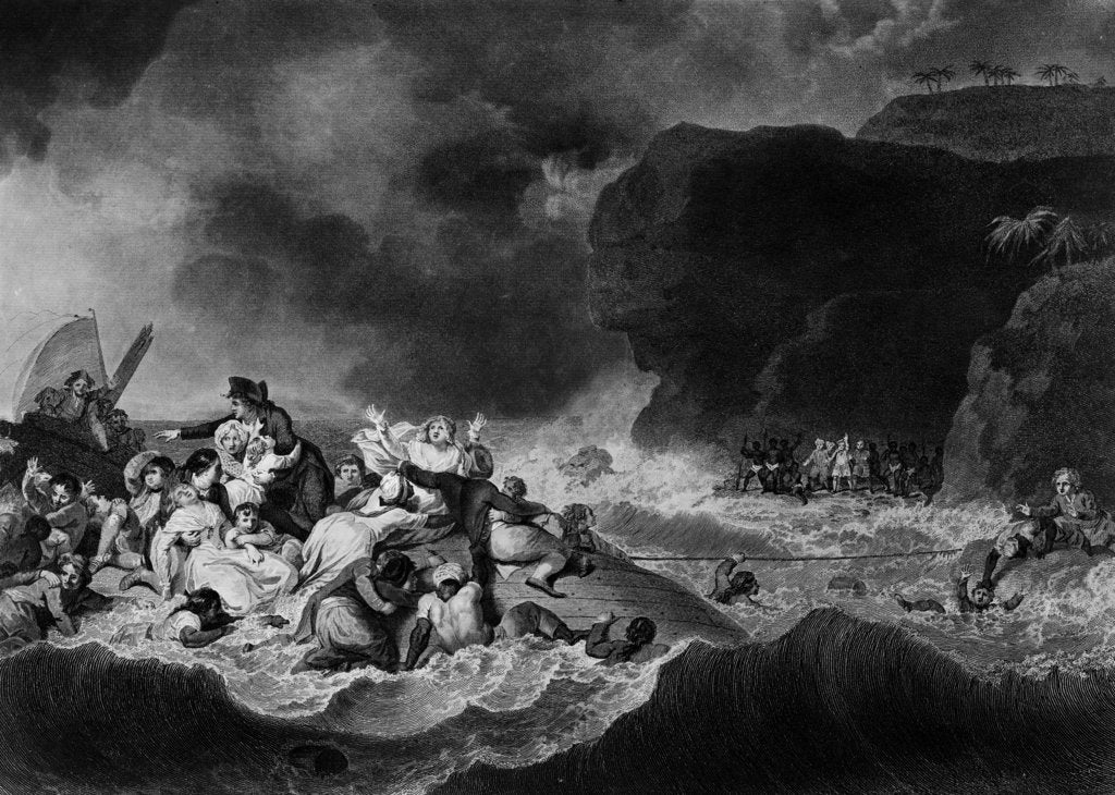 Detail of The East Indiaman 'Grosvenor' wrecked in 1782 by Robert Smirke