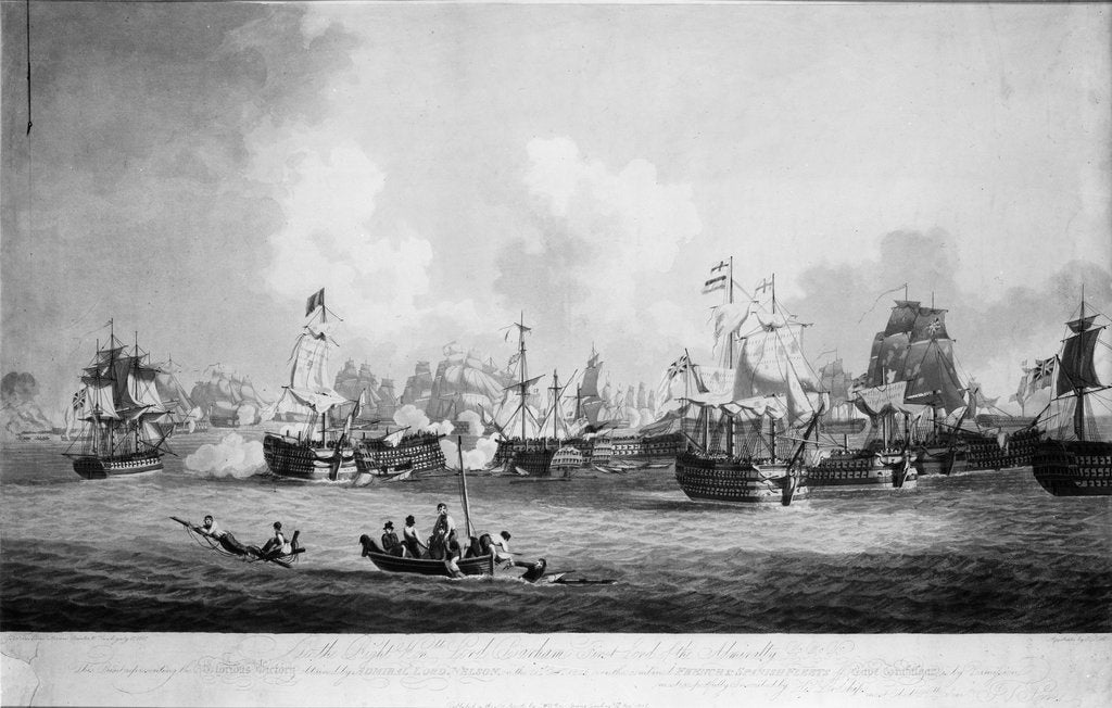 Detail of The 'Glorious Victory' at the Battle of Trafalgar, 21 October 1805 by John Thomas Serres
