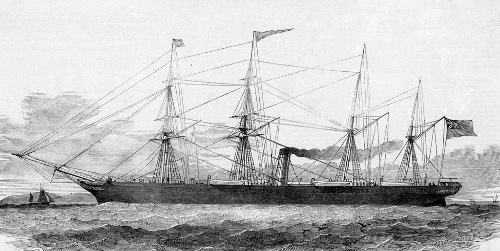 Detail of Screw steamer 'City of Manchester' by unknown