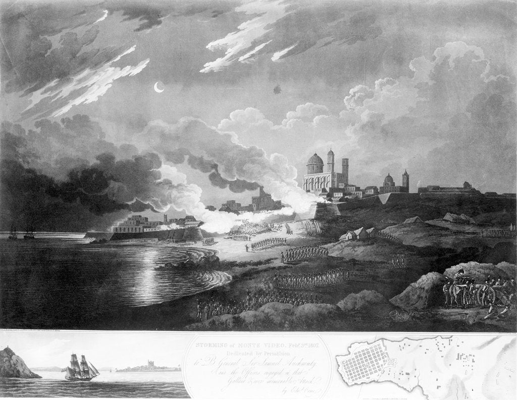 Detail of Storming of Montevideo, 3 February 1807 by George Robinson